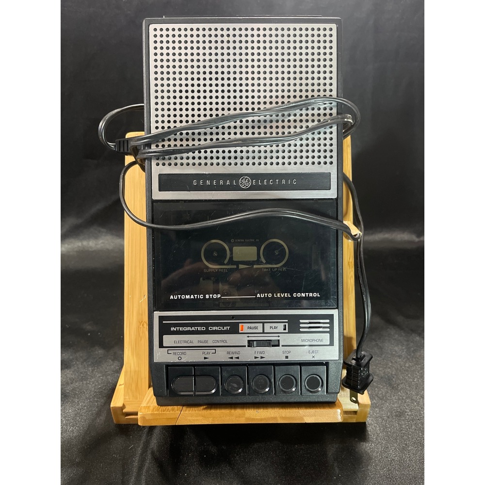 GE‎ General Electric 3-5111B Portable Cassette Recorder Player Vintage no tested